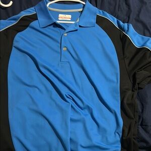Grand Slam Blue and Black Polo Shirt